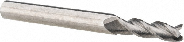 Accupro 35021812 Square End Mill: 7/32 Dia, 3/4 LOC, 1/4 Shank Dia, 2-1/2 OAL, 3 Flutes, Solid Carbide Image