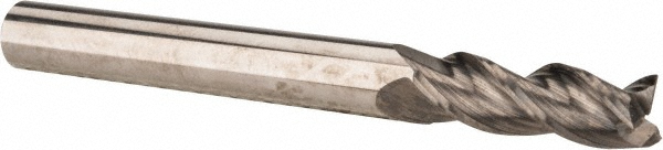 Accupro 35025012 Square End Mill: 1/4 Dia, 3/4 LOC, 1/4 Shank Dia, 2-1/2 OAL, 3 Flutes, Solid Carbide Image