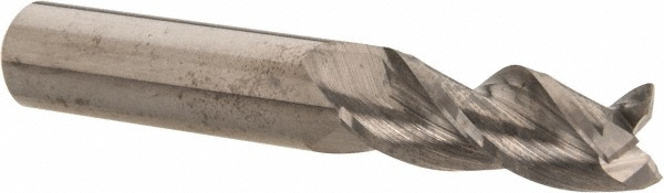 Accupro 35037516 Square End Mill: 3/8 Dia, 1 LOC, 3/8 Shank Dia, 2-1/2 OAL, 3 Flutes, Solid Carbide Image