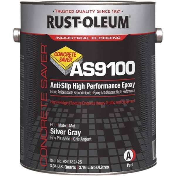 Rust-Oleum AS9182425 Protective Coating: 1 gal Can, Gloss Finish, Gray & Silver 