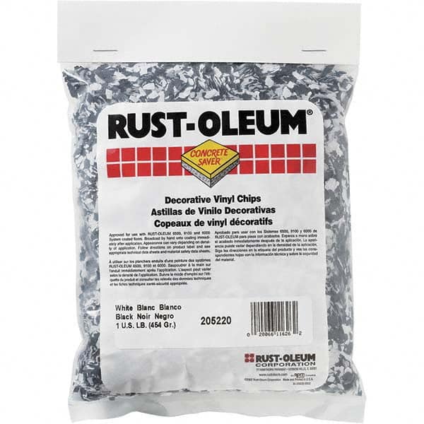 Rust-Oleum 205220 Black/White Vinyl Floor Chips 