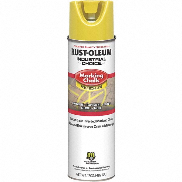 RustOleum 17 fl oz Yellow Marking Chalk MSC Industrial Supply Co.