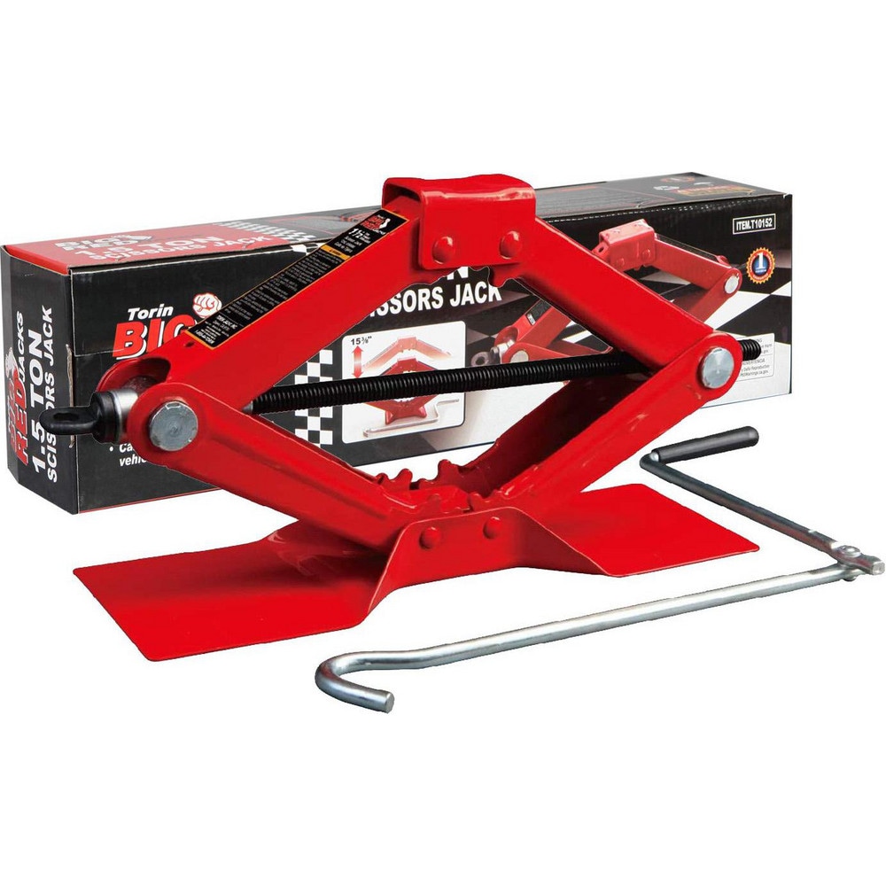 Service & Floor Jacks; Product Type: Scissor Lift Jack ; Load Capacity: 2 ; Load Capacity (Tons): 1.5 ; Load Capacity (Lb. - 3 Decimals): 3000.000 ; Minimum Height (Inch): 4-1/8 ; Minimum Height (Decimal Inch): 4.125