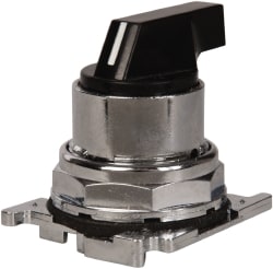 Eaton Cutler-Hammer 10250T3033 Selector Switch: 3 Positions, Maintained (MA) - Momentary (MO), 0.5 Amp, Black Lever Image