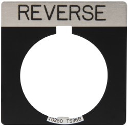 Square, Legend Plate - Reverse