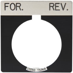 Square, Legend Plate - For-Rev