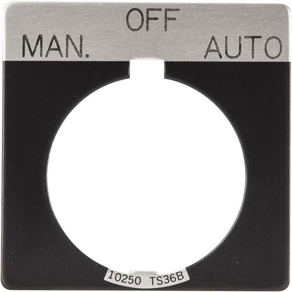 Square, Legend Plate - Manual-Off-Auto
