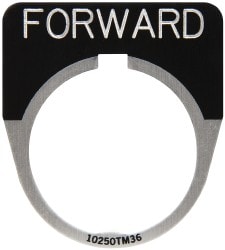 Half Round, Legend Plate - Forward