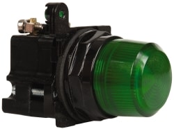 Eaton Cutler-Hammer E34TB120H3X 120 VAC Green Lens Incandescent Indicating Light Image