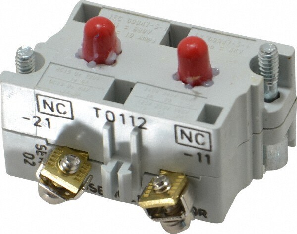 2NC, 0.5 Amp, Electrical Switch Contact Block