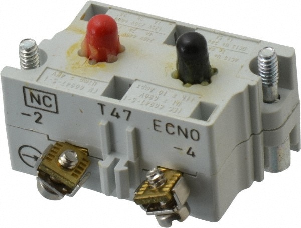 Eaton Cutler-Hammer 10250T47 NO/NC, 0.5 Amp, Electrical Switch Contact Block Image