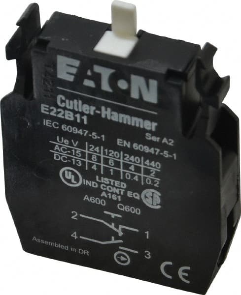 D80AS1 Eaton Cutler Hammer Pneumatic Timer Contact Block 2-NO 2-NC 
