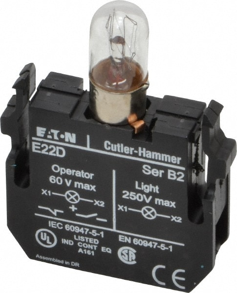 Eaton Cutler-Hammer E22D120 120 VAC/VDC Incandescent Indicating Light Image