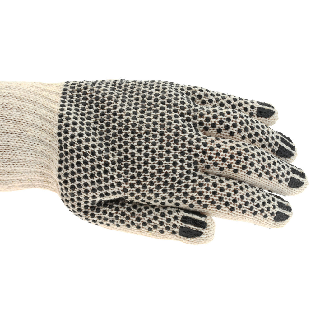 PRO-SAFE - Work Gloves: Size Large, Cotton Blend, PVC-Coated