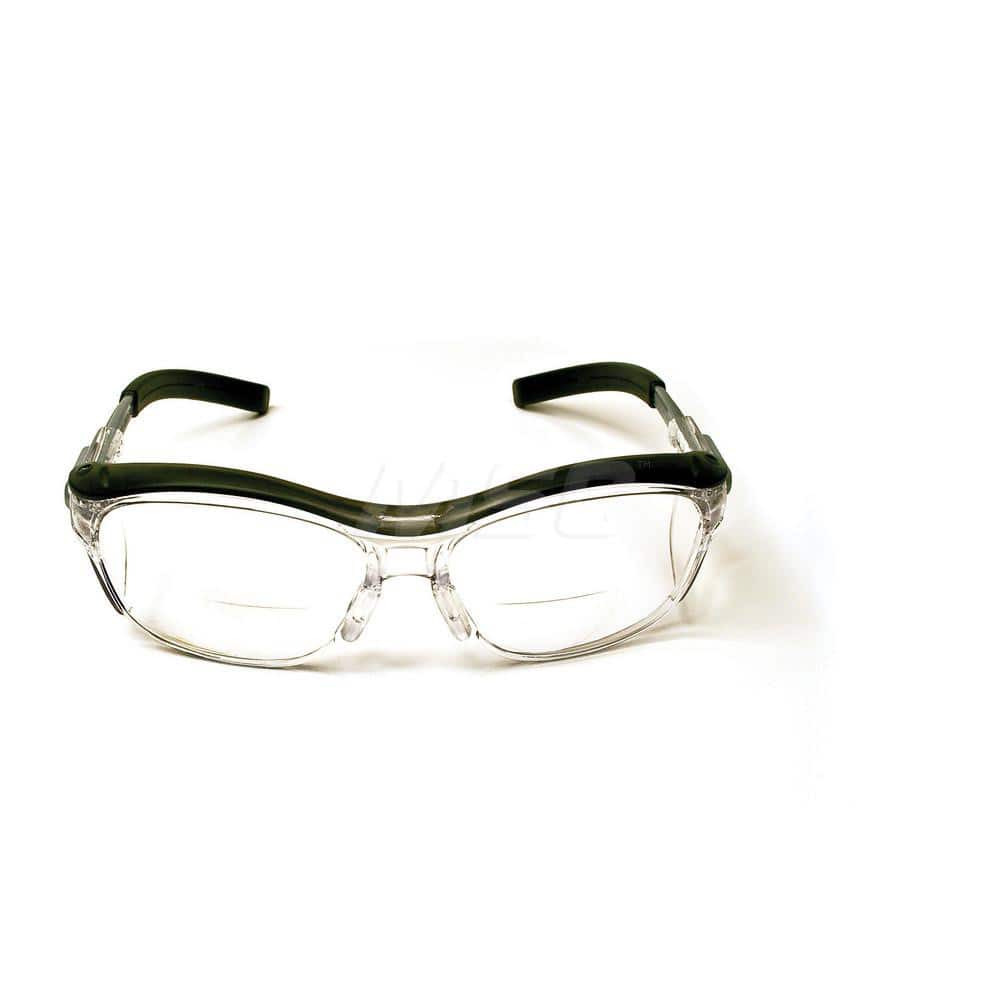 Magnifying Safety Glasses: Nuvo, +1.5 Lens, Clear Lenses, Anti-Fog, ANSI Z87.1;CSA Z94.3