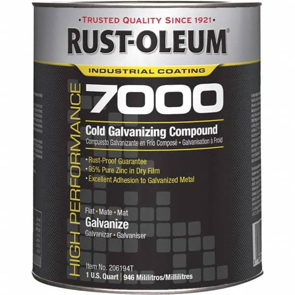 Rust-Oleum 206194T Zinc Cold Galvanizing Compound: 1 qt Pail 