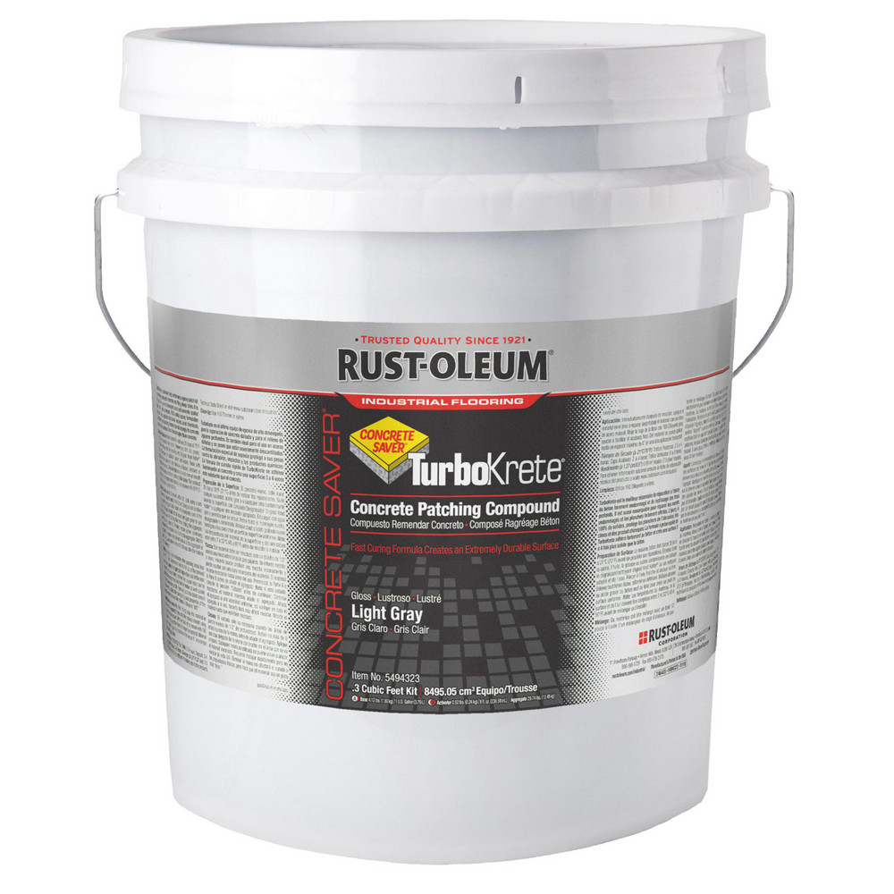 3.5 Gal Epoxy Patch Kit - Gray, 6.5 Sq Ft Coverage, 100% Solids Epoxy/Aggregate Patching Compound