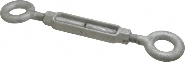 7,200 (Eye) Lb Load Limit, 7/8" Thread Diam, 6" Take Up, Steel Eye & Eye Turnbuckle