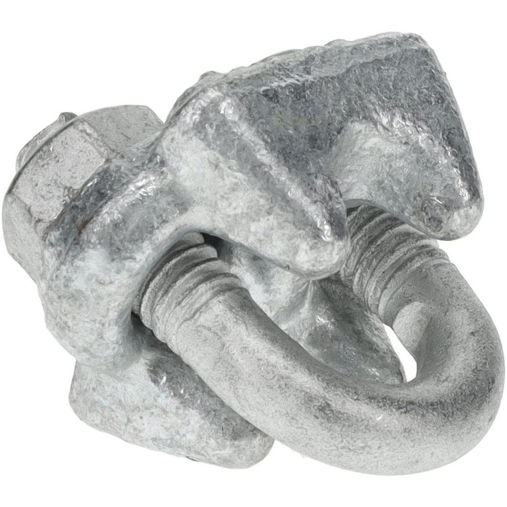 Wire Rope Clip: 3/16" Rope Dia, Forged Steel