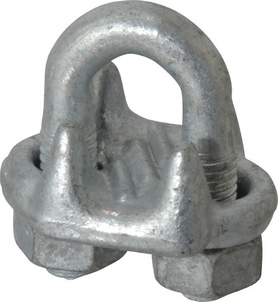 Value Collection - Wire Rope Clip: 1/4″ Rope Dia, Stainless Steel -  53589370 - MSC Industrial Supply