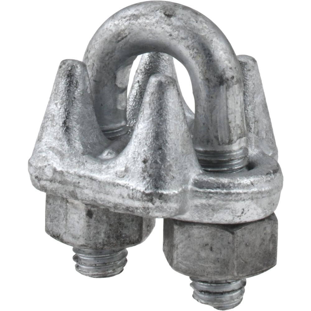 Wire Rope Clip: 1/2" Rope Dia, Forged Steel