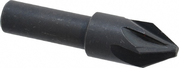 Countersink: 1/2" Head Dia, 60 ° Included Angle, 6 Flutes, High Speed Steel, Right Hand Cut