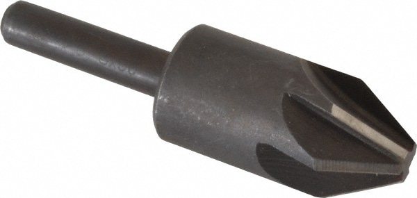 Countersink: 5/8" Head Dia, 60 ° Included Angle, 6 Flutes, High Speed Steel, Right Hand Cut
