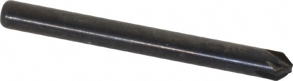 Countersink: 1/8" Head Dia, 82 ° Included Angle, 6 Flutes, High Speed Steel, Right Hand Cut