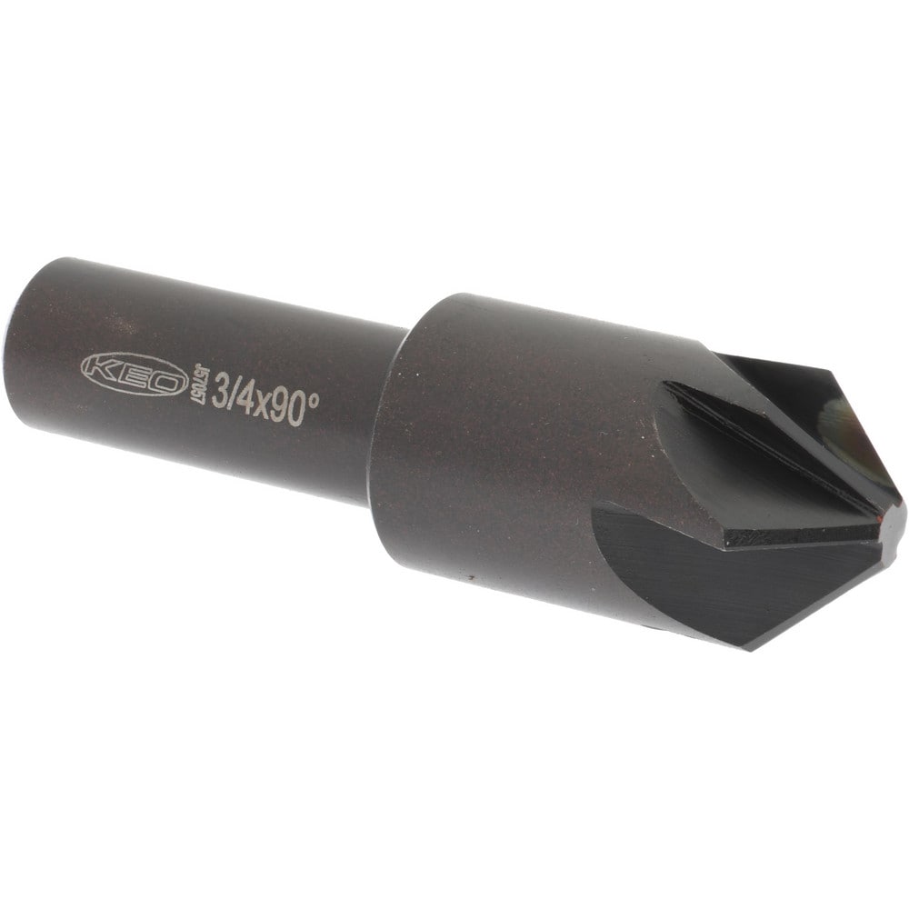 Keo 55049 3/4" Head Diam, 1/2" Shank Diam, 6 Flute 90° High Speed Steel Countersink Image