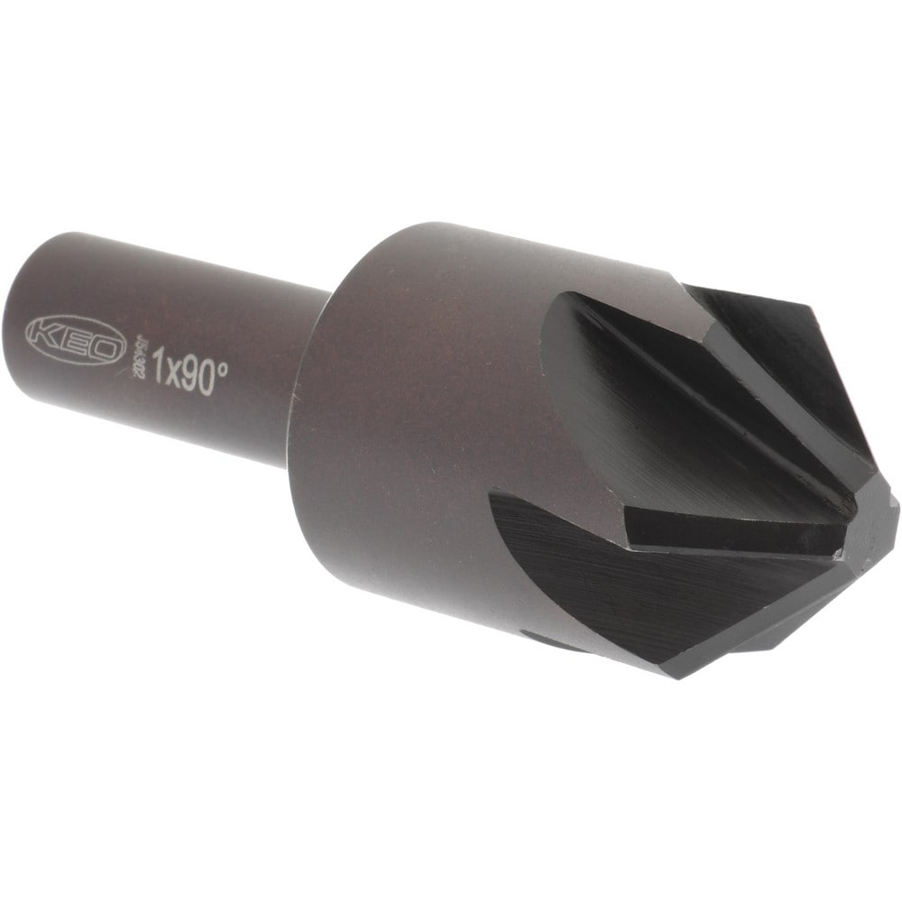 Keo 55051 1" Head Diam, 1/2" Shank Diam, 6 Flute 90° High Speed Steel Countersink Image