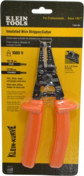 Wire Stripper: 18 AWG Solid & 20 AWG Stranded, 10 AWG Max Capacity
