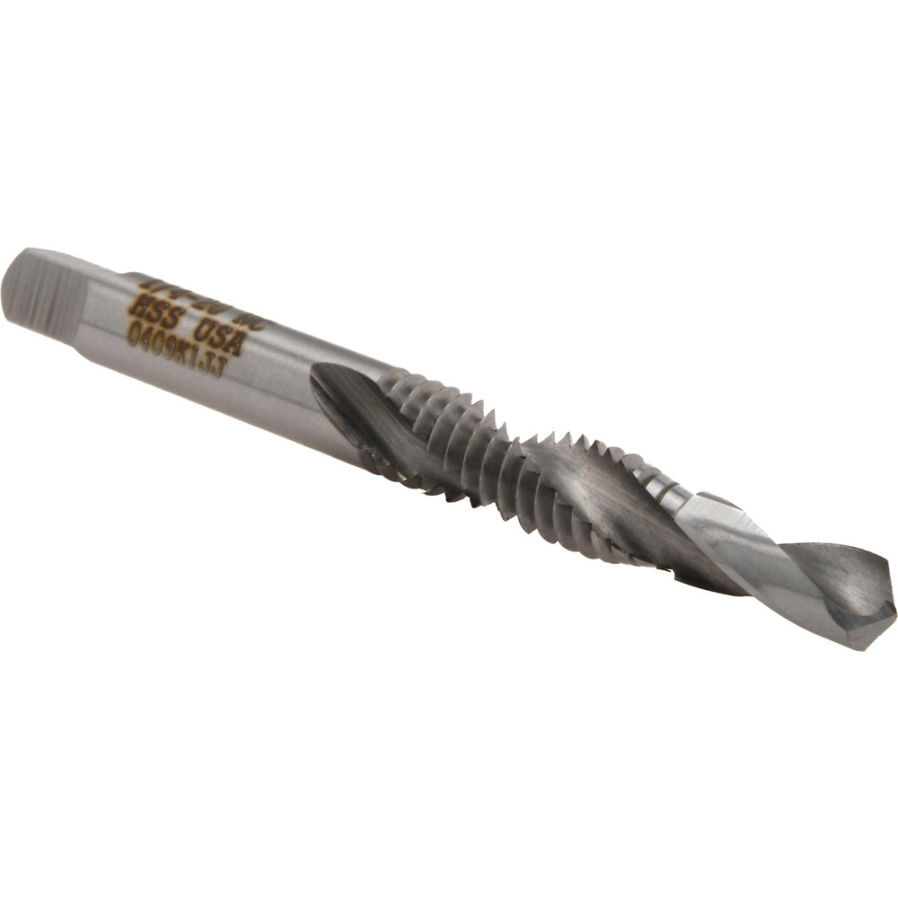 Combination Drill Tap: 1/4-20, H3, 2B, 2 Flutes, High Speed Steel