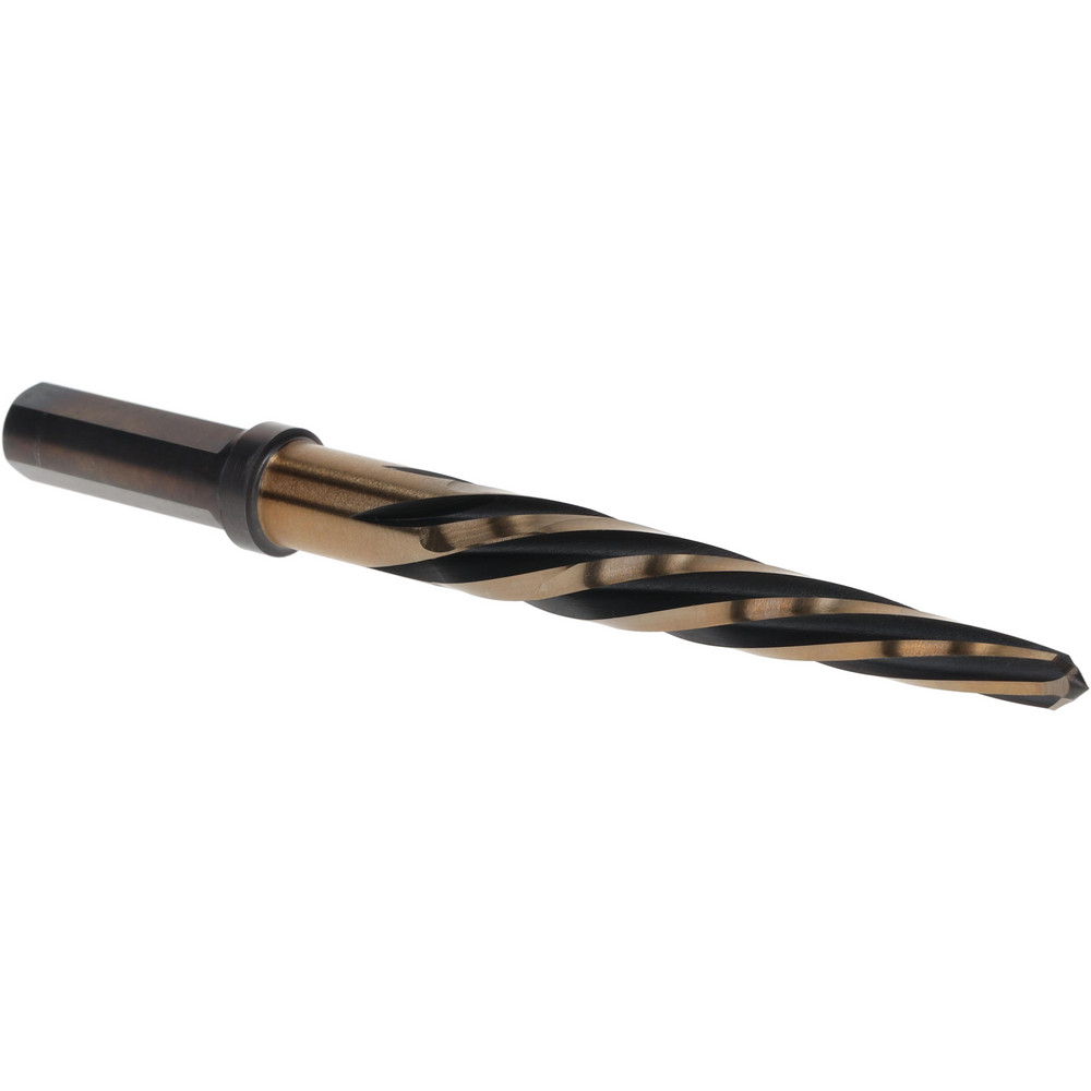 Titan USA Construction Reamer 1/2" Dia, 1/2" Shank Dia, 33/4" Flute Length, High Speed Steel