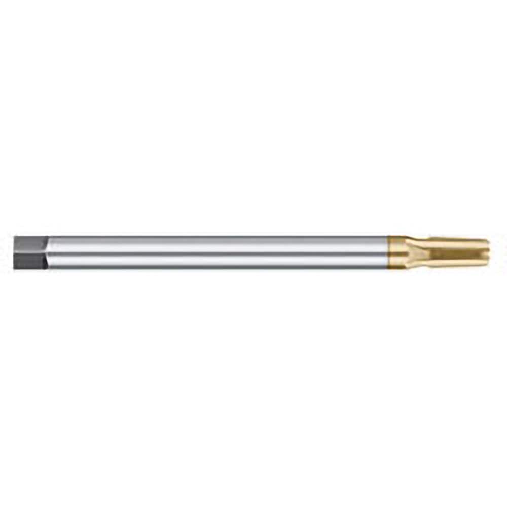 Titan USA TT94221TIN Extension Pipe Tap: 1/8-27 NPT, 4 Flutes, Taper Chamfer, High Speed Steel 
