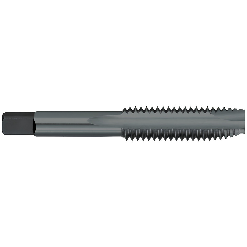Titan USA Spiral Point Tap: 3/8-16 UNC, 3 Flutes, Plug Chamfer, 2B/3B Class of Fit, HSS, Steam Oxide Coated - 1-1/4" Thread Length, 2-15/16" OAL