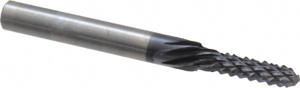 Onsrud 66-908ALTIN Diamond Pattern Router Bit: 0.1875" Dia, 0.625" LOC, 1/4" Shank Dia, Drill Point Image