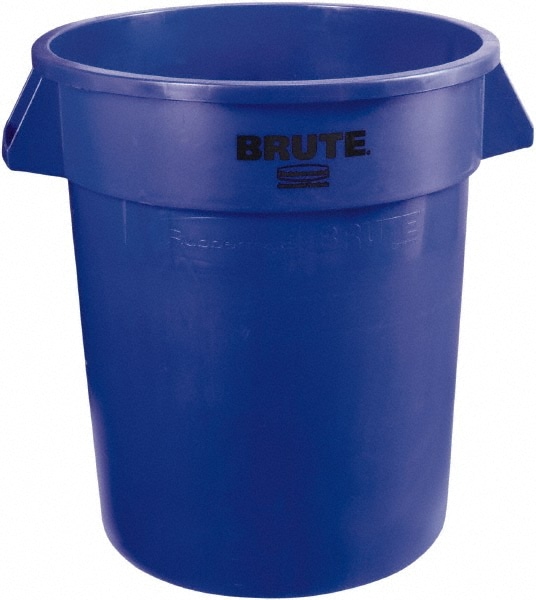 Rubbermaid 44 gal. Brute Vented Trash Receptacle, Round, Blue