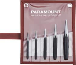 Paramount PAR-CP5SETB Center Punch Set: 5 Pc 