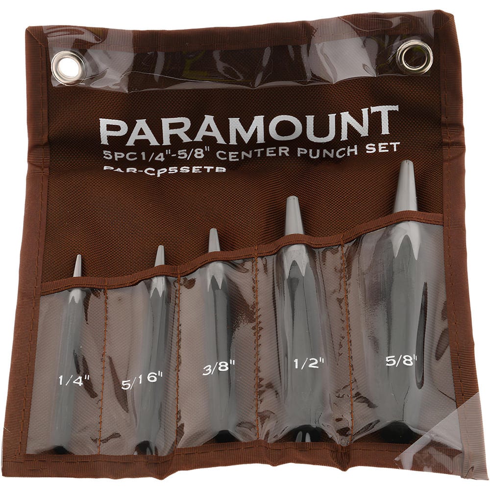 Paramount - Pin Punch Set: 5 Pc - 91342980 - MSC Industrial Supply