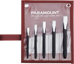 Paramount PAR-CC5SETB 5 Piece Cold Chisel Set 