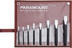 Paramount PAR-CC8SETB 8 Piece Cold Chisel Set 