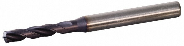 Screw Machine Length Drill Bit: 0.1457" Dia, 140 °, Solid Carbide