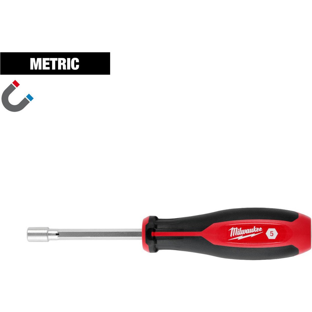 Nutdrivers; Tool Type: Nut Driver ; Size (Mm - 4 Decimals): 5.0000 ; Shaft Type: Hollow ; Shaft Length: 7.2000 ; Overall Length (Decimal Inch): 7.2000 ; Handle Type: Tri-Lobular