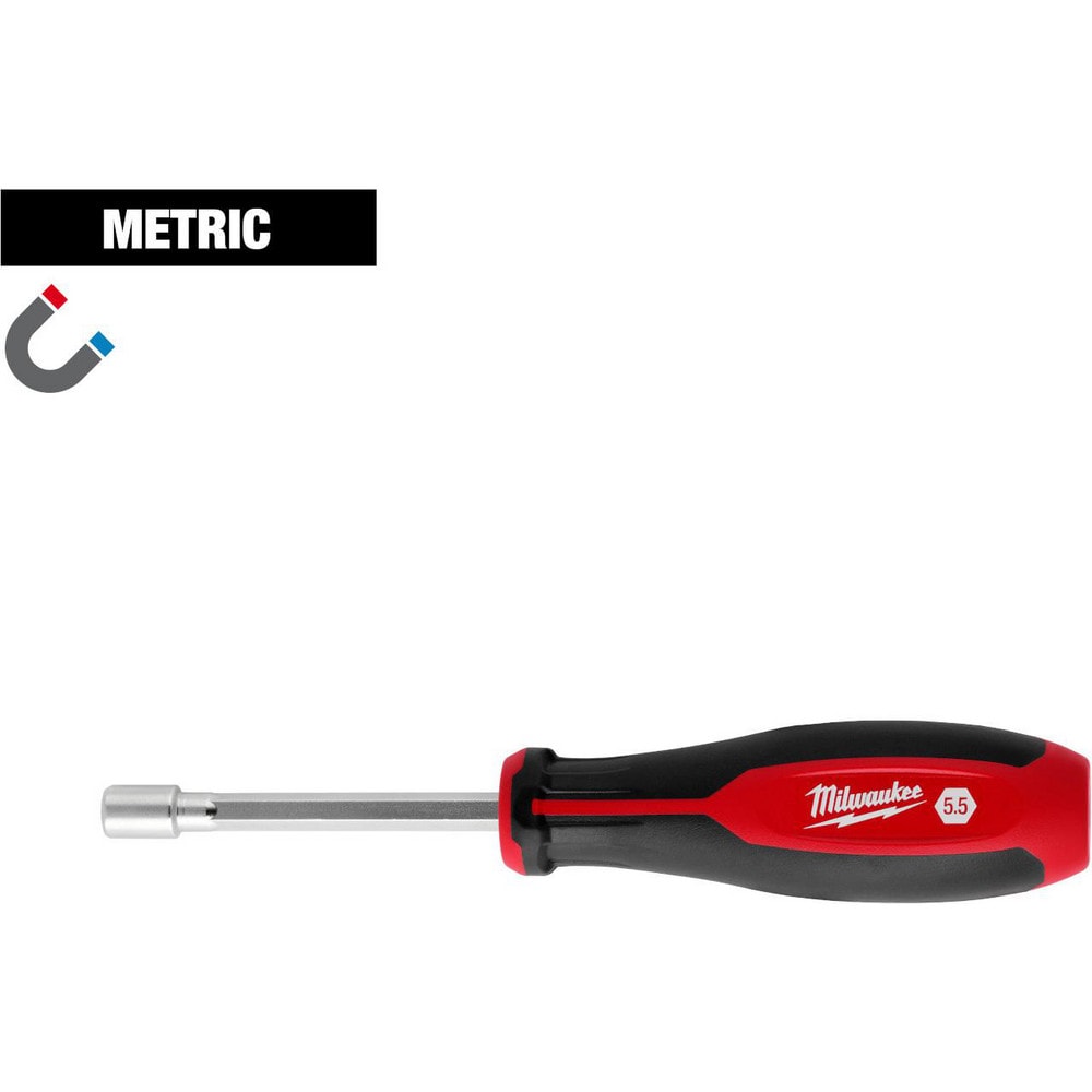 Nutdrivers; Tool Type: Nut Driver ; Size (Mm - 4 Decimals): 5.5000 ; Shaft Type: Hollow ; Shaft Length: 7.2000 ; Overall Length (Decimal Inch): 7.2000 ; Handle Type: Tri-Lobular