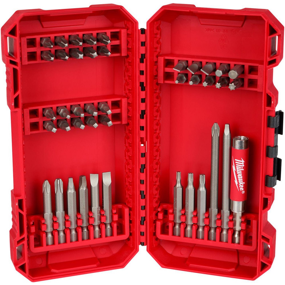 Power & Impact Screwdriver Bit Sets; Set Type: Driving Set ; Bit Type: Hex; Phillips; Slotted; Square; Power Bit; Torx ; Overall Length Range: 10 in & Longer ; Point Type: Assorted ; Drive Size: 3/8 in ; Overall Length (Decimal Inch): 10.0000