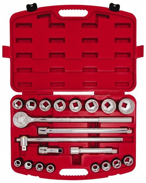 Crescent - Socket Set: Standard, 21 Pc, 3/4