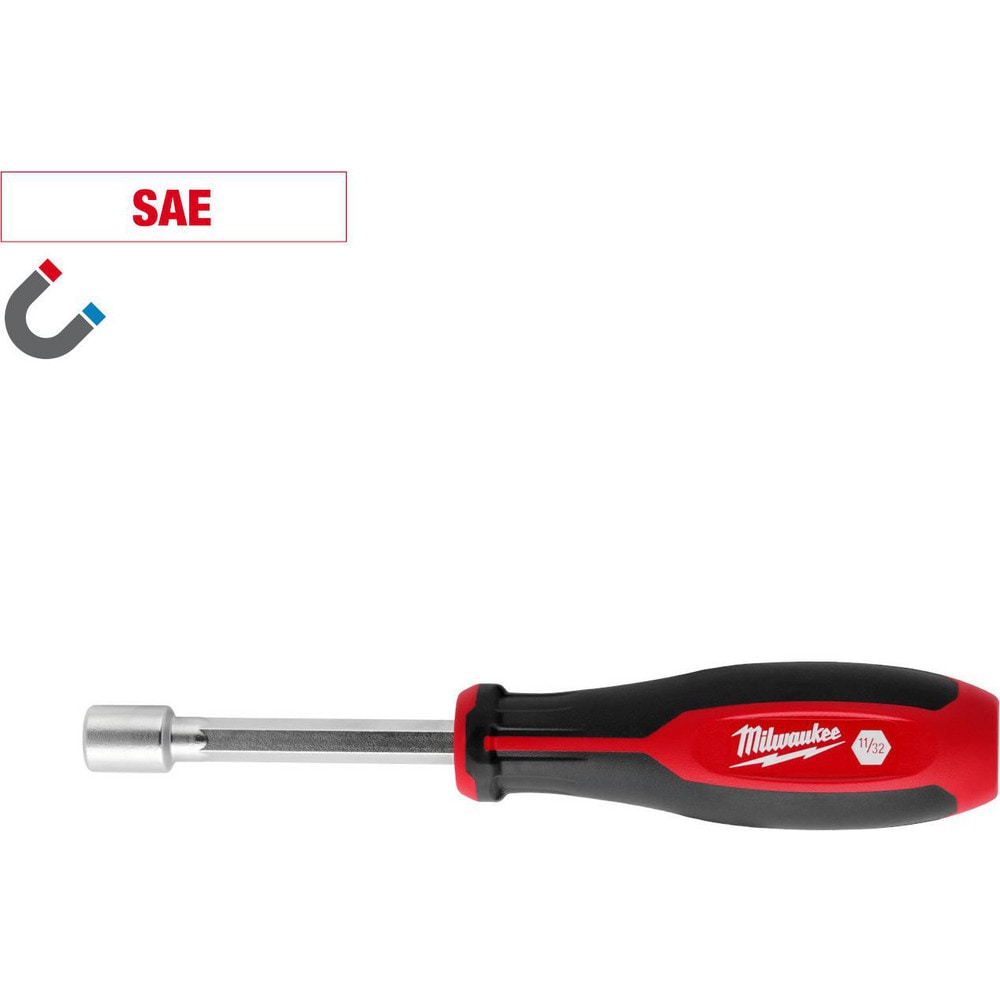Nutdrivers; Tool Type: Nut Driver ; Size (Decimal Inch): 11/32 ; Shaft Type: Hollow ; Shaft Length: 7.2000 ; Overall Length (Decimal Inch): 7.2000 ; Handle Type: Tri-Lobular