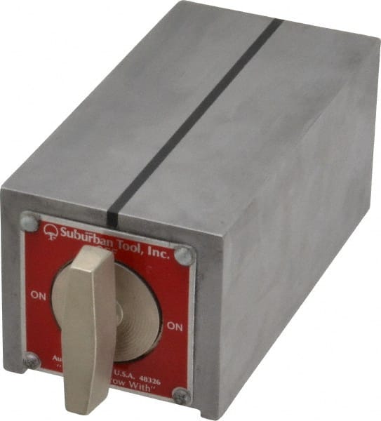 Suburban Tool MTCL Standard Pole Rectangular Permanent Magnetic Block Chuck 
