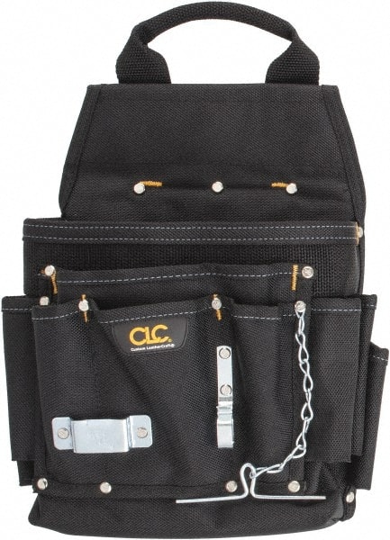 CLC 5505 Tool Pouch: 12 Pockets, Polyester, Black 