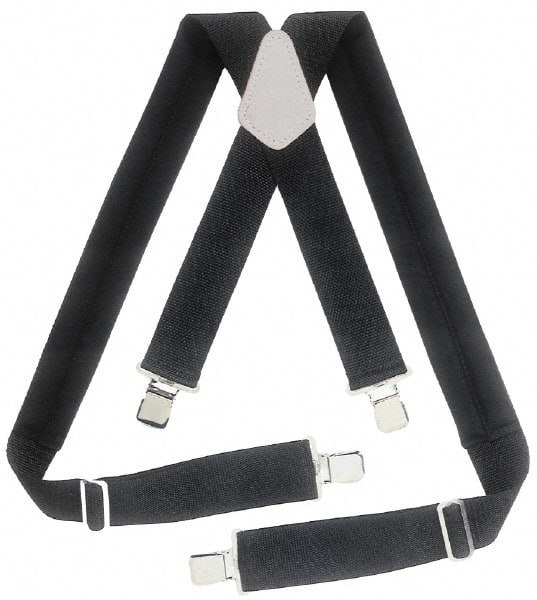 Belts & Suspenders; Garment Style: Suspenders ; High Visibility: No ; Material: Elastic ; Minimum Waist Size (Inch): 24 ; Maximum Waist Size (Inch): 50 ; Color: Black